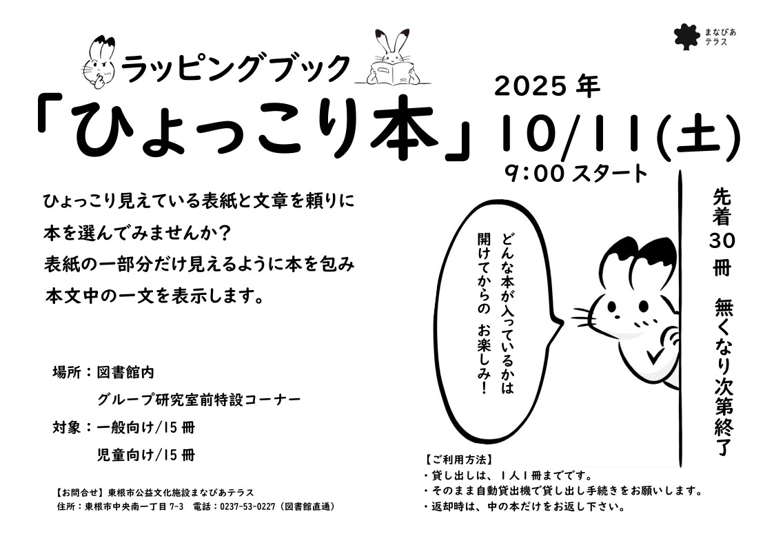 ラッピングブック「ひょっこり本」イメージ